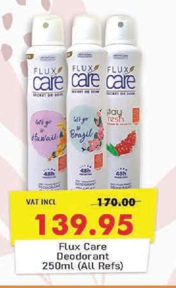 Flux Care Deodorant 250ml (All Refs)