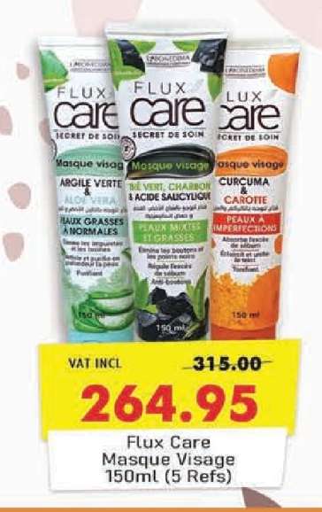 Flux Care Masque Visage 150ml (5 Refs)