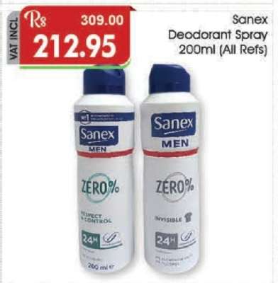 Sanex Deodorant Spray 200ml (All Refs)