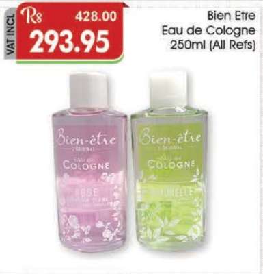 Bien Etre Eau de Cologne 250ml (All Refs)
