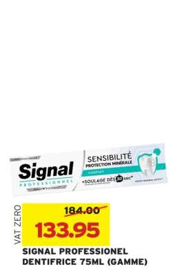 SIGNAL PROFESSIONEL DENTIFRICE 75ML (GAMME)