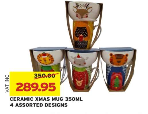 CERAMIC XMAS MUG 350ML