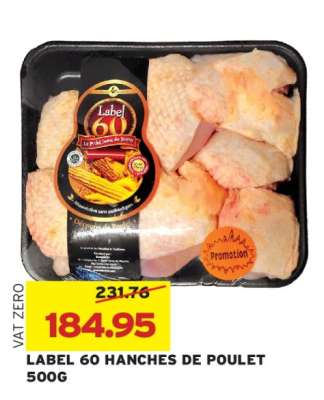 LABEL 60 HANCHES DE POULET 500G