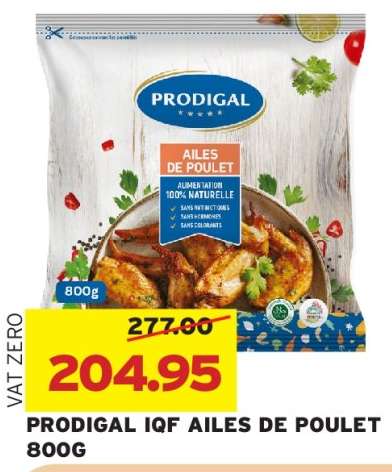 PRODIGAL IQF AILES DE POULET 800G