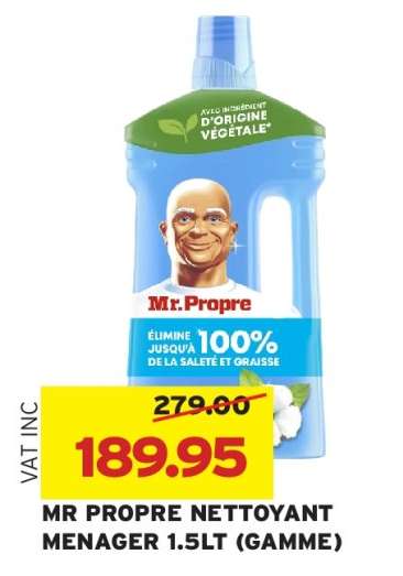 MR PROPRE NETTOYANT MENAGER 1.5LT (GAMME)