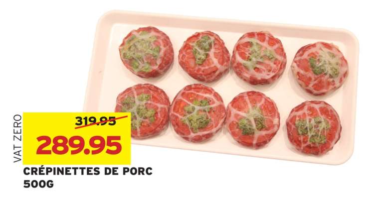 CRÉPINETTES DE PORC