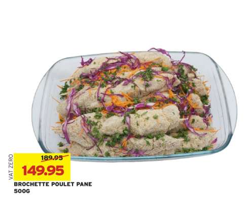 BROCHETTE POULET PANE