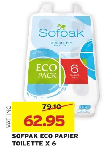 SOFPAK ECO PAPIER TOILETTE X 6