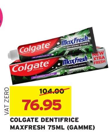 COLGATE DENTIFRICE MAXFRESH 75ML (GAMME)