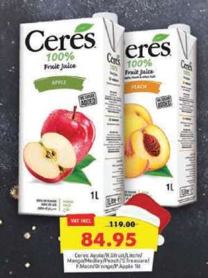 Ceres 100% Fruit Juice