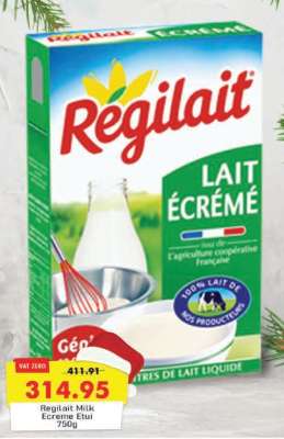 Regilait Milk Ecreme Etui 750g