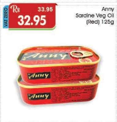 Anny Sardine Veg Oil (Red) 125g