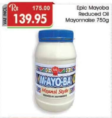 Epic Mayoba Reduced Oil Mayonnaise 750g