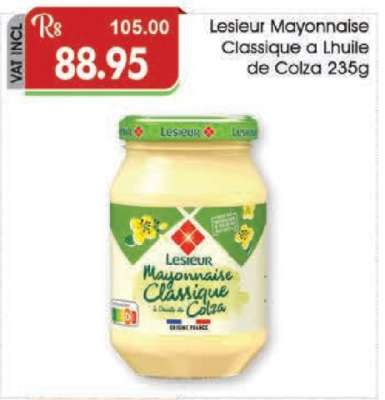 Lesieur Mayonnaise Classique a Lhuile de Colza 235g
