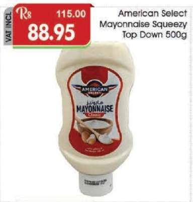 American Select Mayonnaise Squeezy Top Down 500g