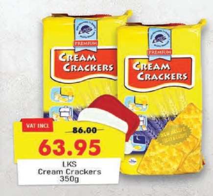 LKS CREAM CRACKERS 350G