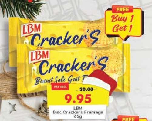 LBM Bisc Crackers Fromage 65g