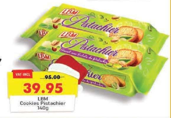 LBM Cookies Pistachier 140g