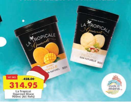 La Tropical Gourmet Glace 900ml (All Refs)