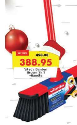 Vileda Garden Broom 2in1 + Handle