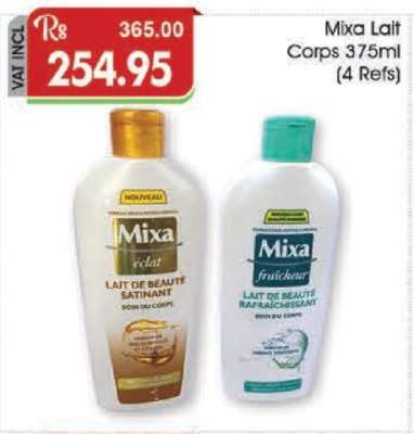 Mixa Lait Corps 375ml (4 Refs)