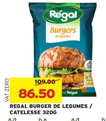REGAL BURGER DE LEGUMES / CATELESSE 320G