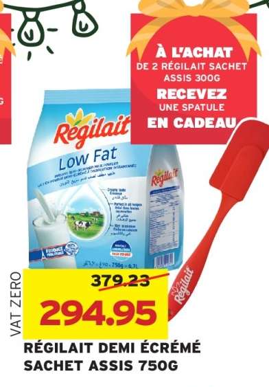 Regilait Demi Ecreme Sachet Assis 750g