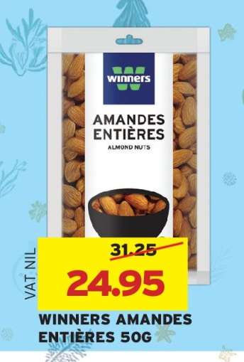 WINNERS AMANDES ENTIÈRES 50G