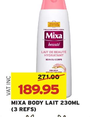 MIXA BODY LAIT 230ML (3 REFS)