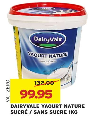 DAIRYVALE YAOURT NATURE