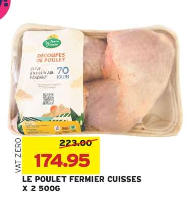 LE POULET FERMIER CUISSES X 2 500G