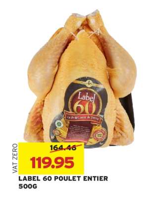 LABEL 60 POULET ENTIER