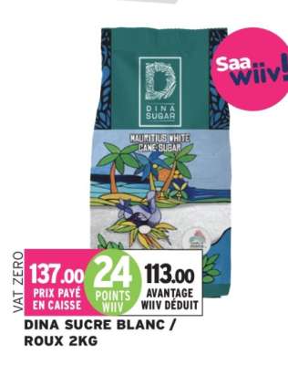 DINA SUCRE BLANC / ROUX 2KG