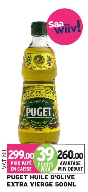 PUGET HUILE D'OLIVE EXTRA VIERGE 500ML