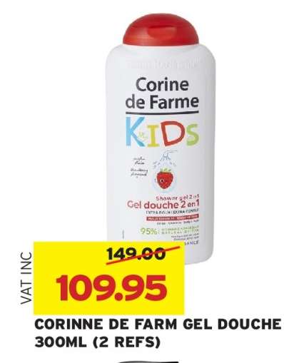 CORINNE DE FARM GEL DOUCHE 300ML (2 REFS)