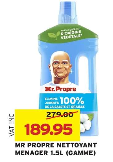 MR PROPRE NETTOYANT MENAGER 1.5L (GAMME)