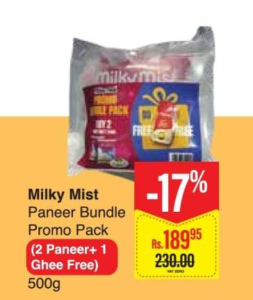 Milky Mist Paneer Bundle Promo Pack