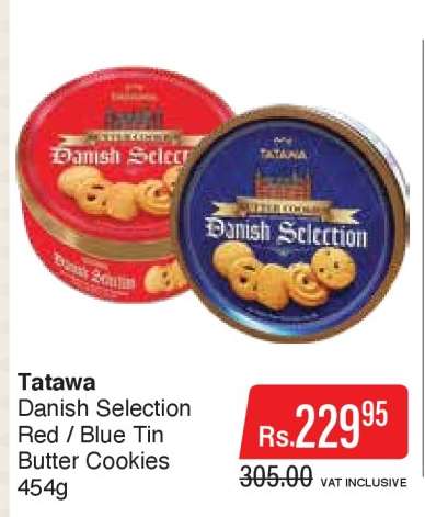 Tatawa Danish Selection Red / Blue Tin Butter Cookies
