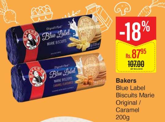 Bakers Blue Label Biscuits Marie Original / Caramel