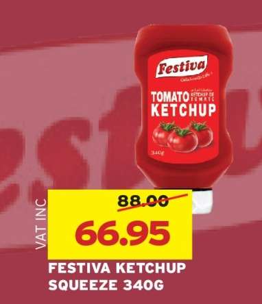 Festiva Ketchup Squeeze 340g