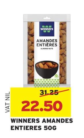 WINNERS AMANDES ENTIÈRES 50G