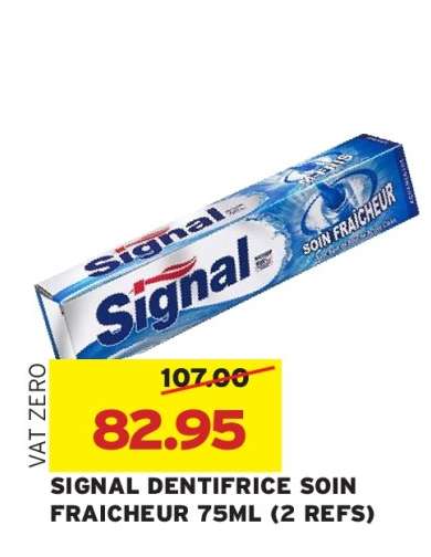 SIGNAL DENTIFRICE SOIN FRAICHEUR 75ML (2 REFS)