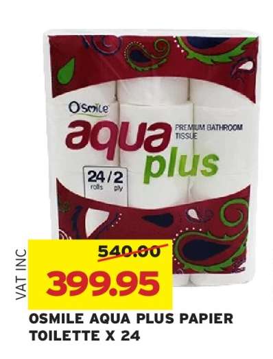 OSMILE AQUA PLUS PAPIER TOILETTE X 24