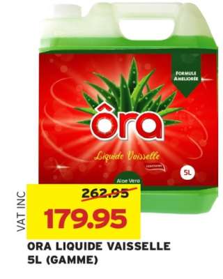 ORA LIQUIDE VAISSELLE 5L (GAMME)