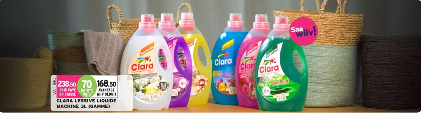 CLARA LESSIVE LIQUIDE MACHINE 3L (GAMME)