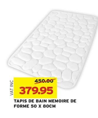 TAPIS DE BAIN MEMOIRE DE FORME 50 X 80CM
