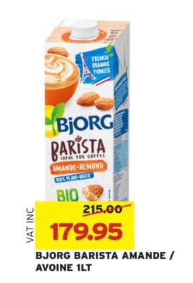 BJORG BARISTA AMANDE / AVOINE 1LT