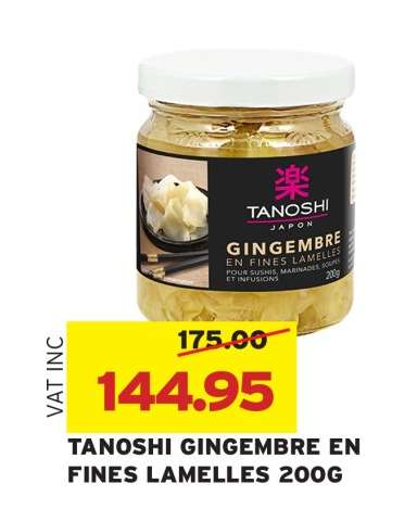 TANOSHI GINGEMBRE EN FINES LAMELLES 200G