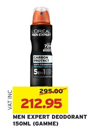MEN EXPERT DEODORANT 150ML (GAMME)
