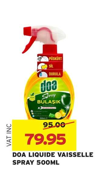 DOA LIQUIDE VAISSELLE SPRAY 500ML